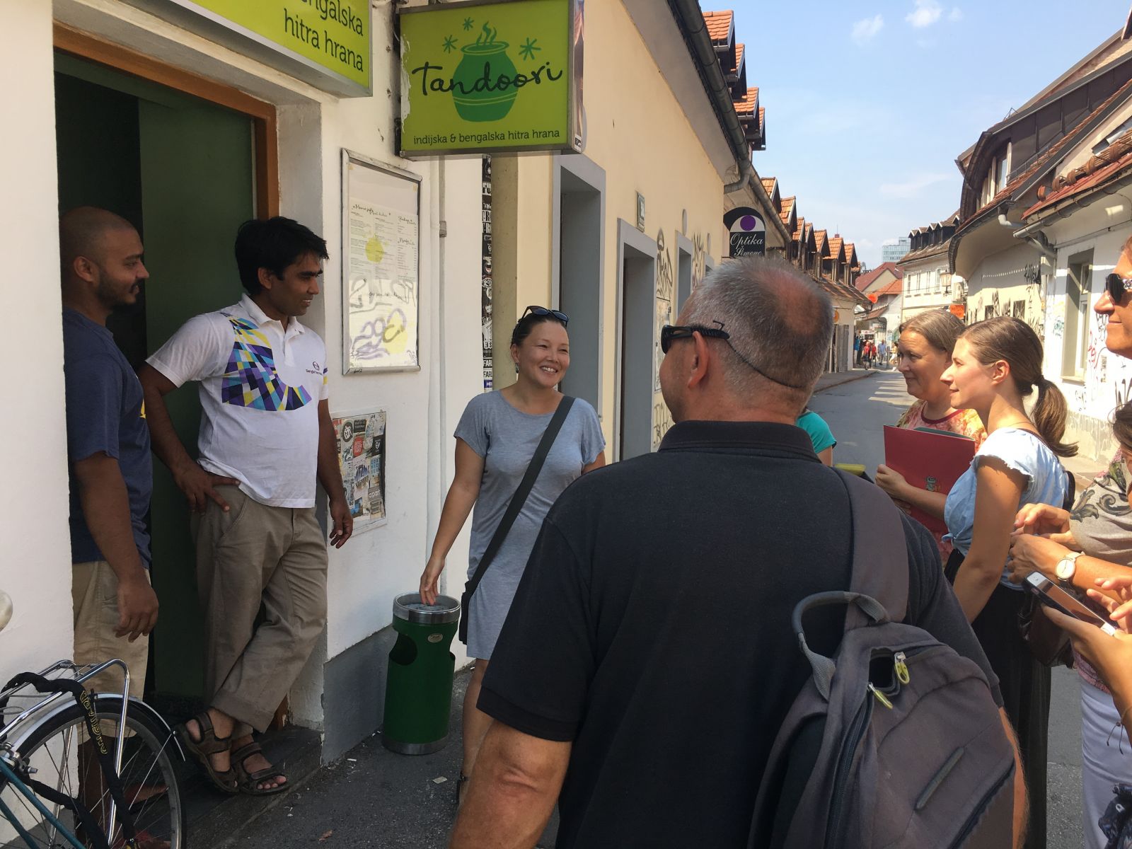 Z Aigul Hakimova po Ljubljani.