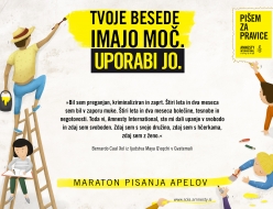 Zbiramo prijave za Pišem za pravice 2022