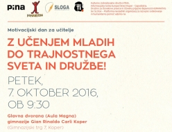 V Kopru pripravljamo motivacijski dan o globalnem učenju za učitelje in ravnatelje